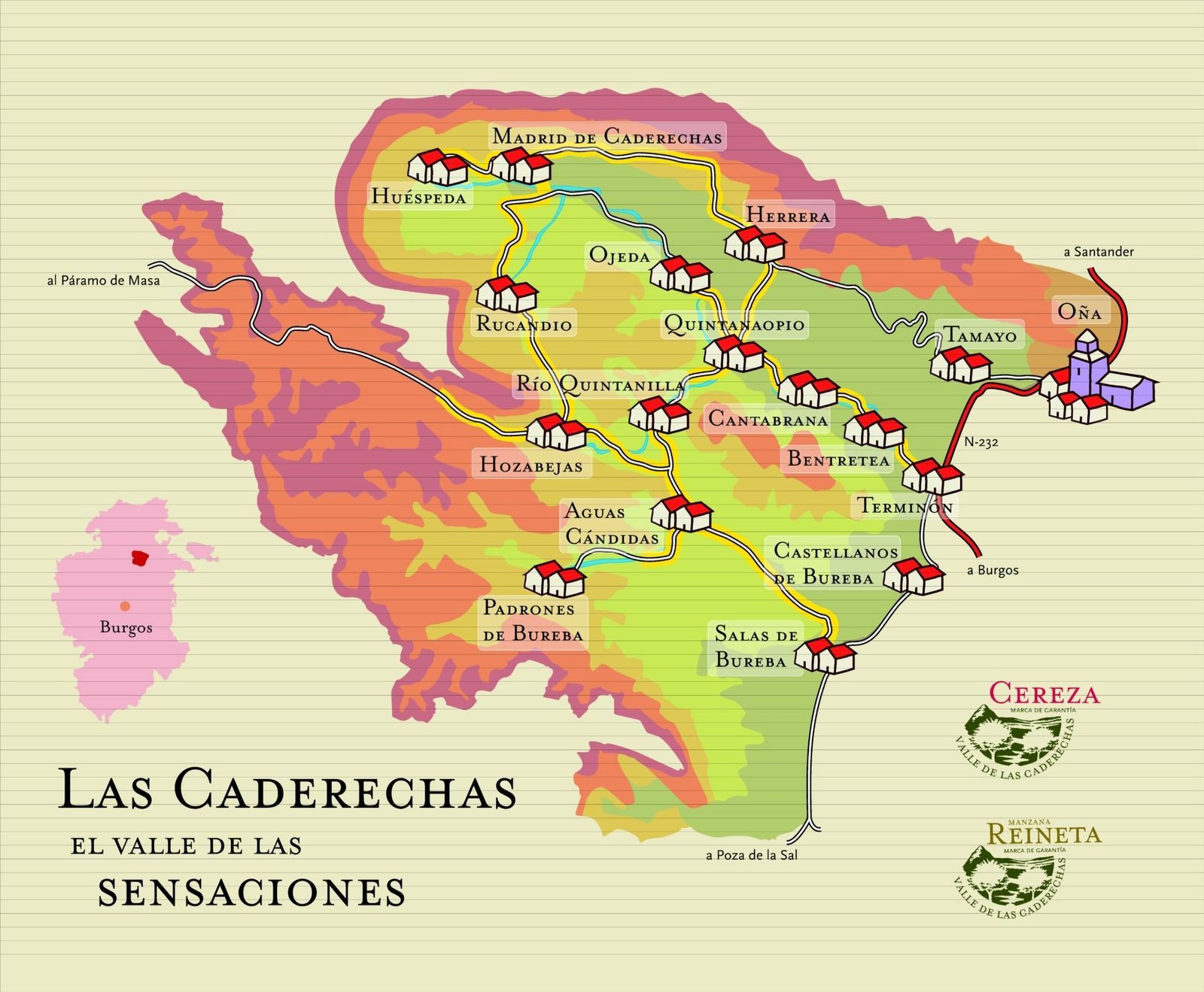 Localidades que puedes visitar en el Valle de las Caderechas