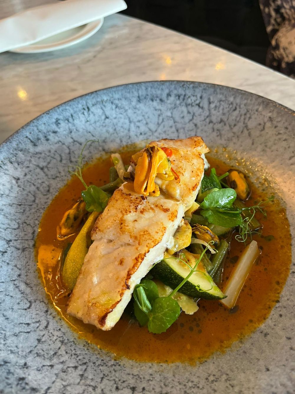 Parchment-Wrapped Wild Atlantic Hake with Lemon-Herb Dressing