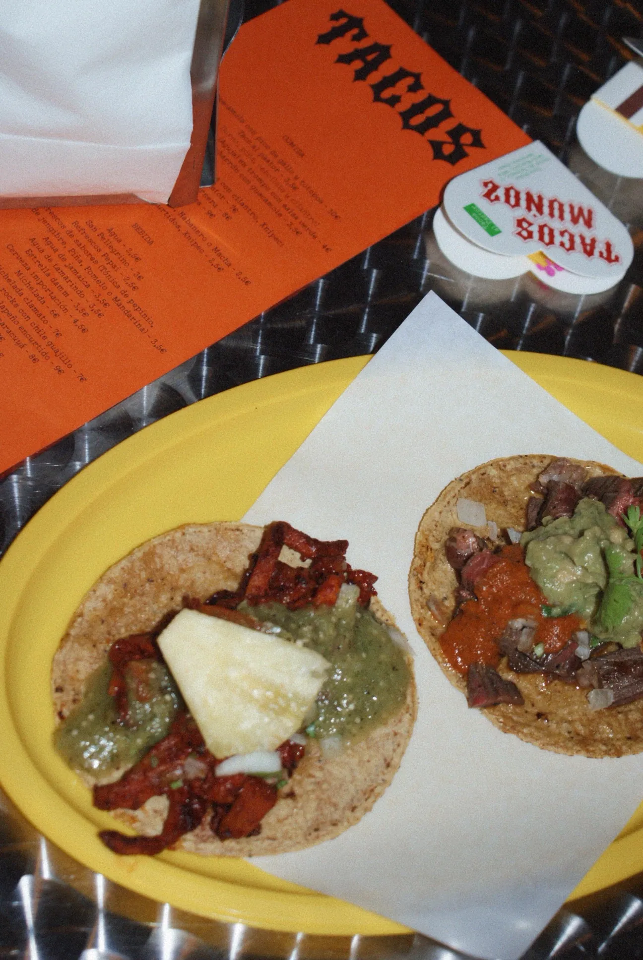 Unos de los mejores tacos al pastor de Barcelona.