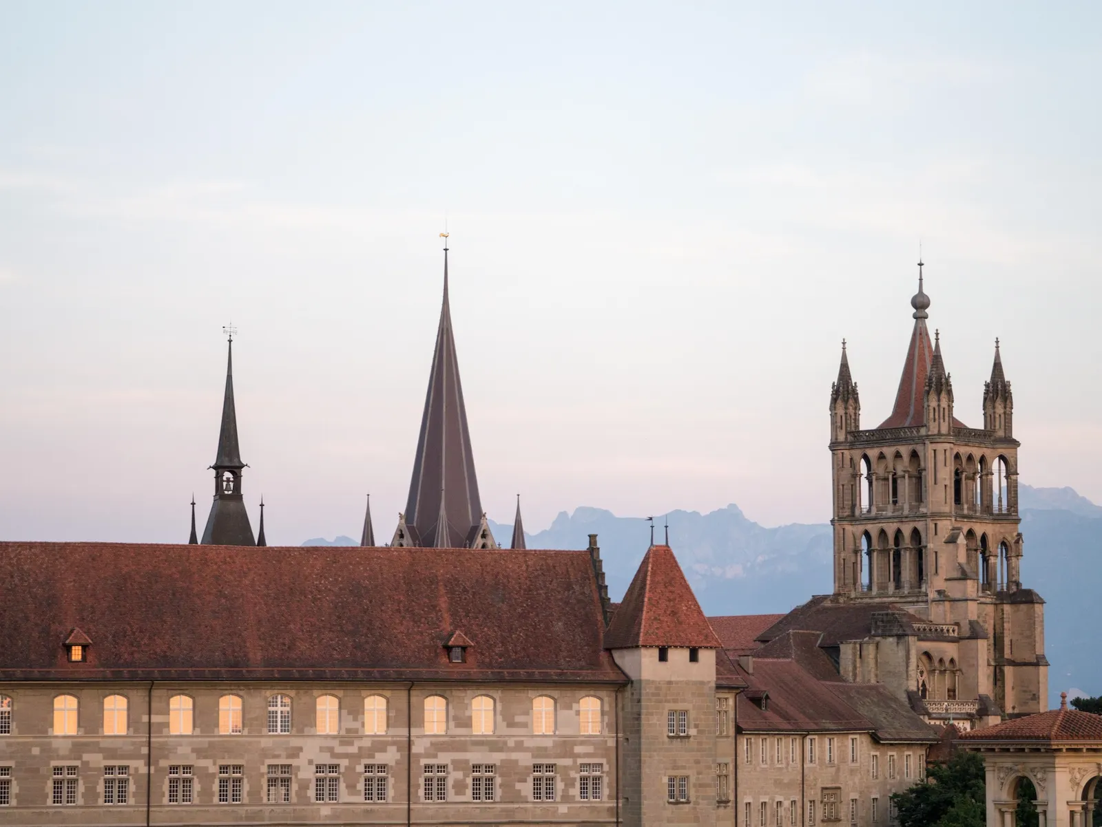 La catedral de Lausana, Suiza gótica por excelencia.
